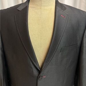 Stone Rose Black Rivet Collection Charcoal Gray Men’s 40R Blazer Jacket‎ C37